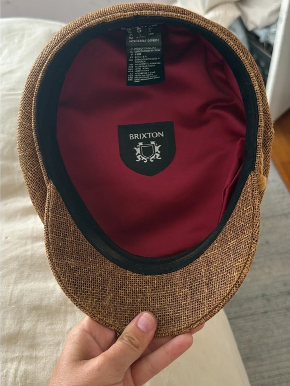 Brixton Women’s Cap in Brown with Tan Rope Trim